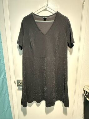 Enfocus Studio Black Sparkle Midi Dress